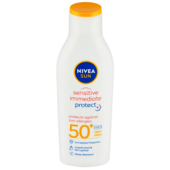 Nivea Sun Sensitive Immediate Protect mléko na opalování OF50+, 200 ml