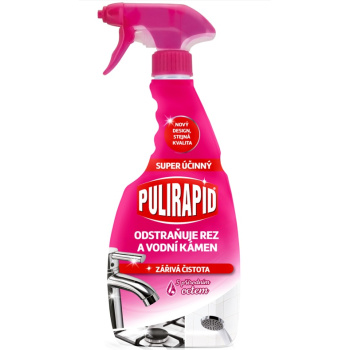 Pulirapid Koupelna a Kuchyně odstraňovač vodního kamene s octem, 500 ml