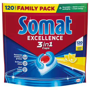Somat tablety do myčky 3 in 1 Extra Lemon 120 ks