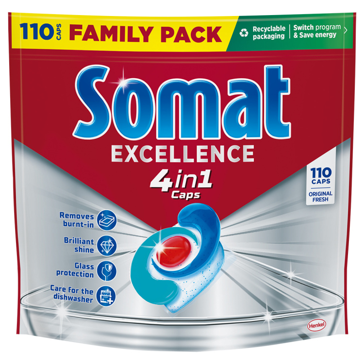 Somat tablety do myčky 4v1 Excellence 110 ks