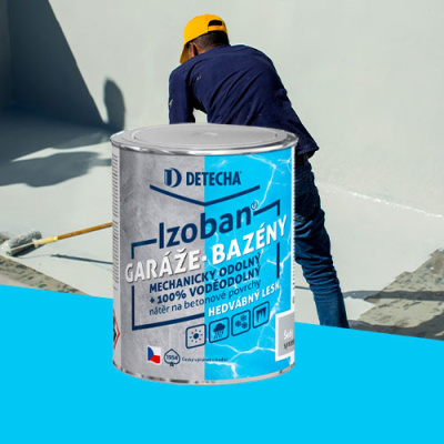 Mechanicky i vodě odolná barva na beton Izoban